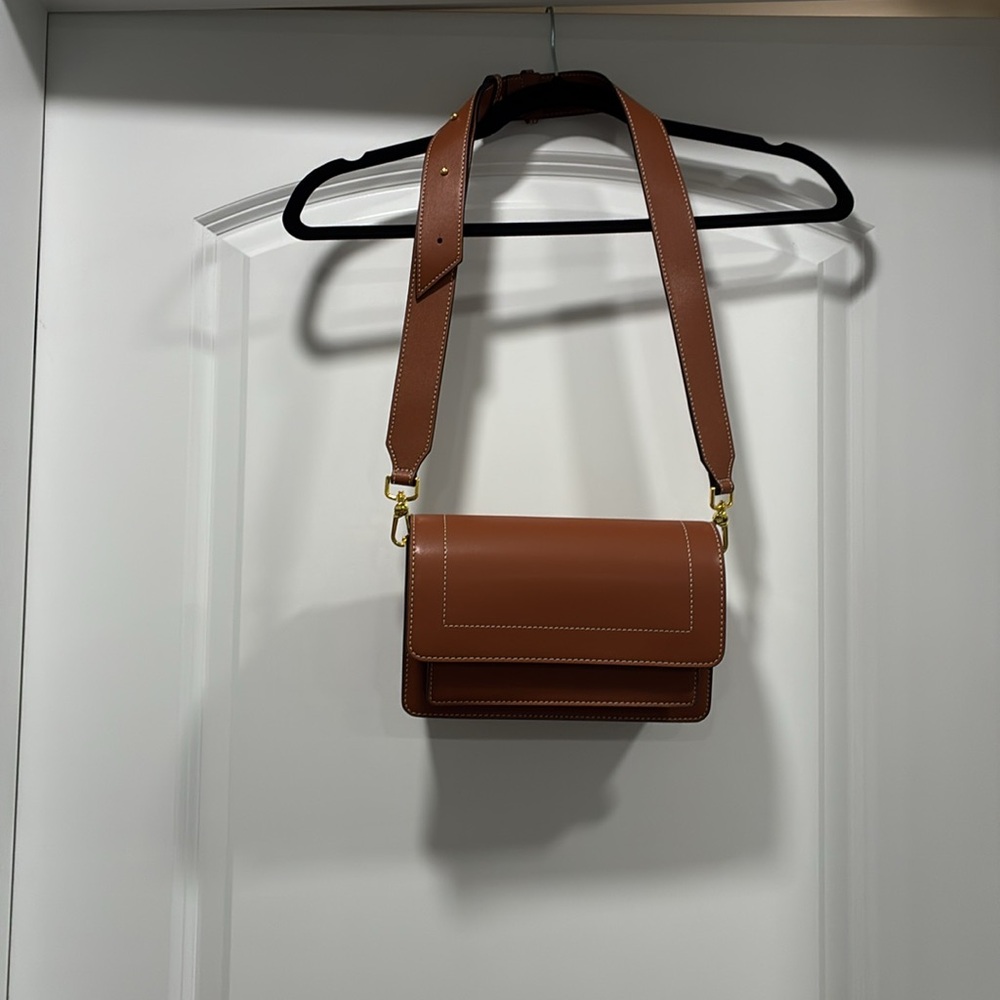 AALLYN INGRID NWOT Cognac Leather shoulder and crossbody straps - Picture 6 of 6